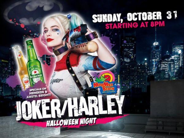 Harley Quinn and The Joker team up for MooMba Halloween Night!