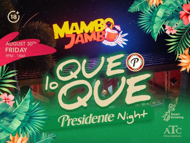 Mambo Jambo Heats Up with Que lo Que Presidente Night