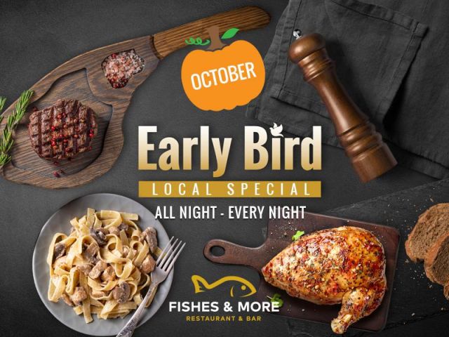 Local Early Bird Special Available ALL NIGHT Every NIGHT!