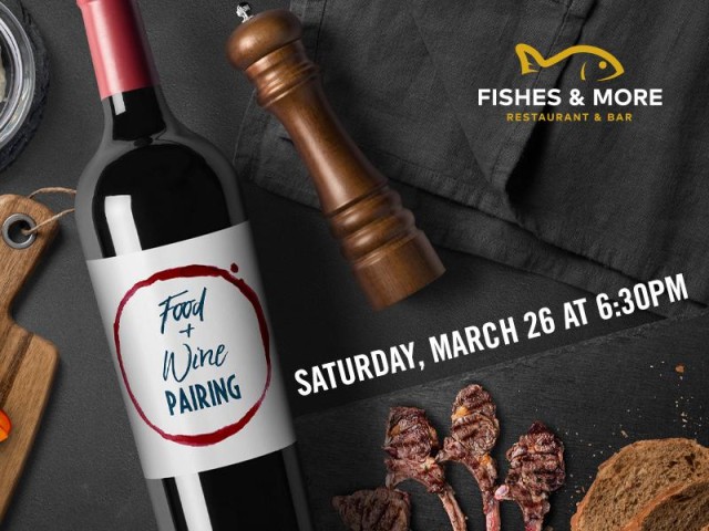 A tasty Food & Wine Pairing at Fishes & More
